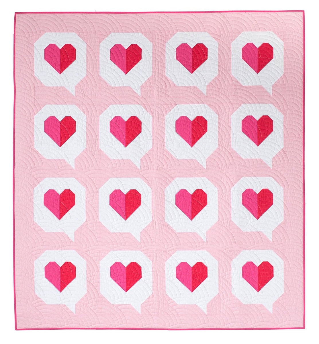 I Heart You Quilt Pattern by Pen and Paper Pattern and Then Came June