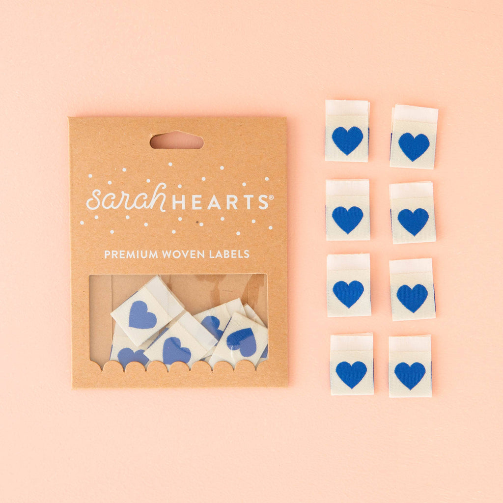 Sweet Heart Satin Tags- Small branding labels – EverEmblem