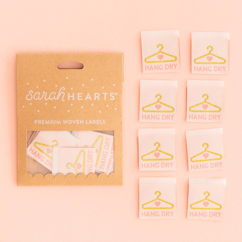 Sweet Heart Satin Tags- Small branding labels – EverEmblem