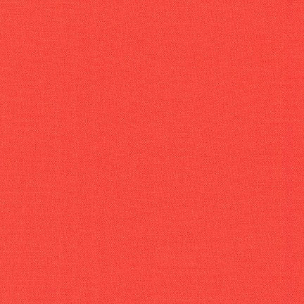 Dark Reddish Orange Coral Solid Quilting & Sewing Fabric by the